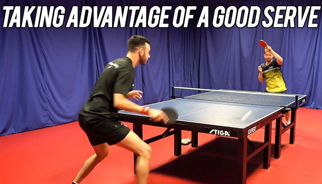Take advantage of a good serve/weak return