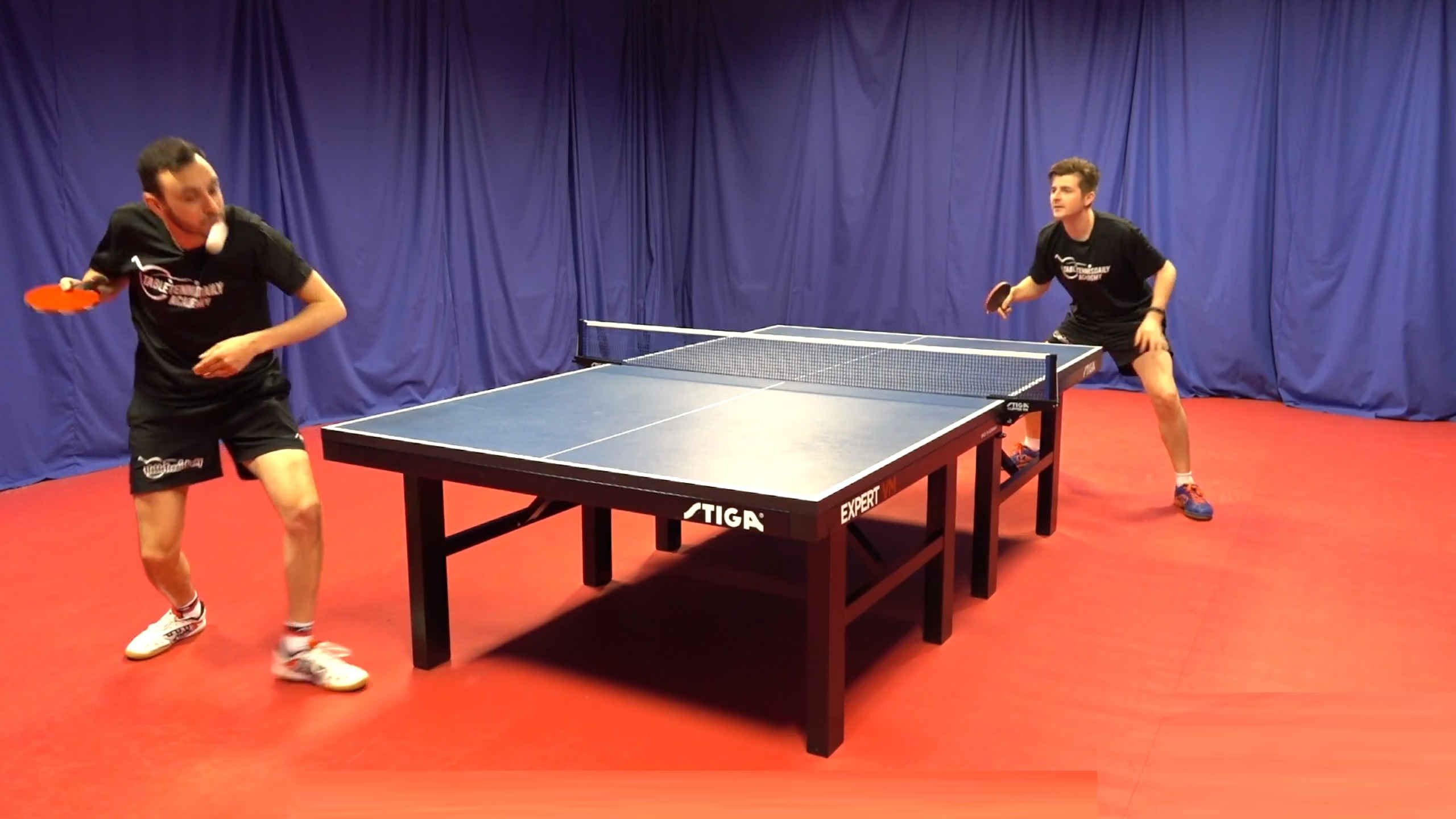 Table tennis shop training